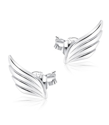 Wing Shaped Silver Stud Earring STS-5623